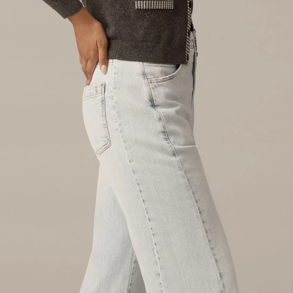 Anthro Pilcro Adi Curly High Rise Flare Jeans - Picture 3 of 9